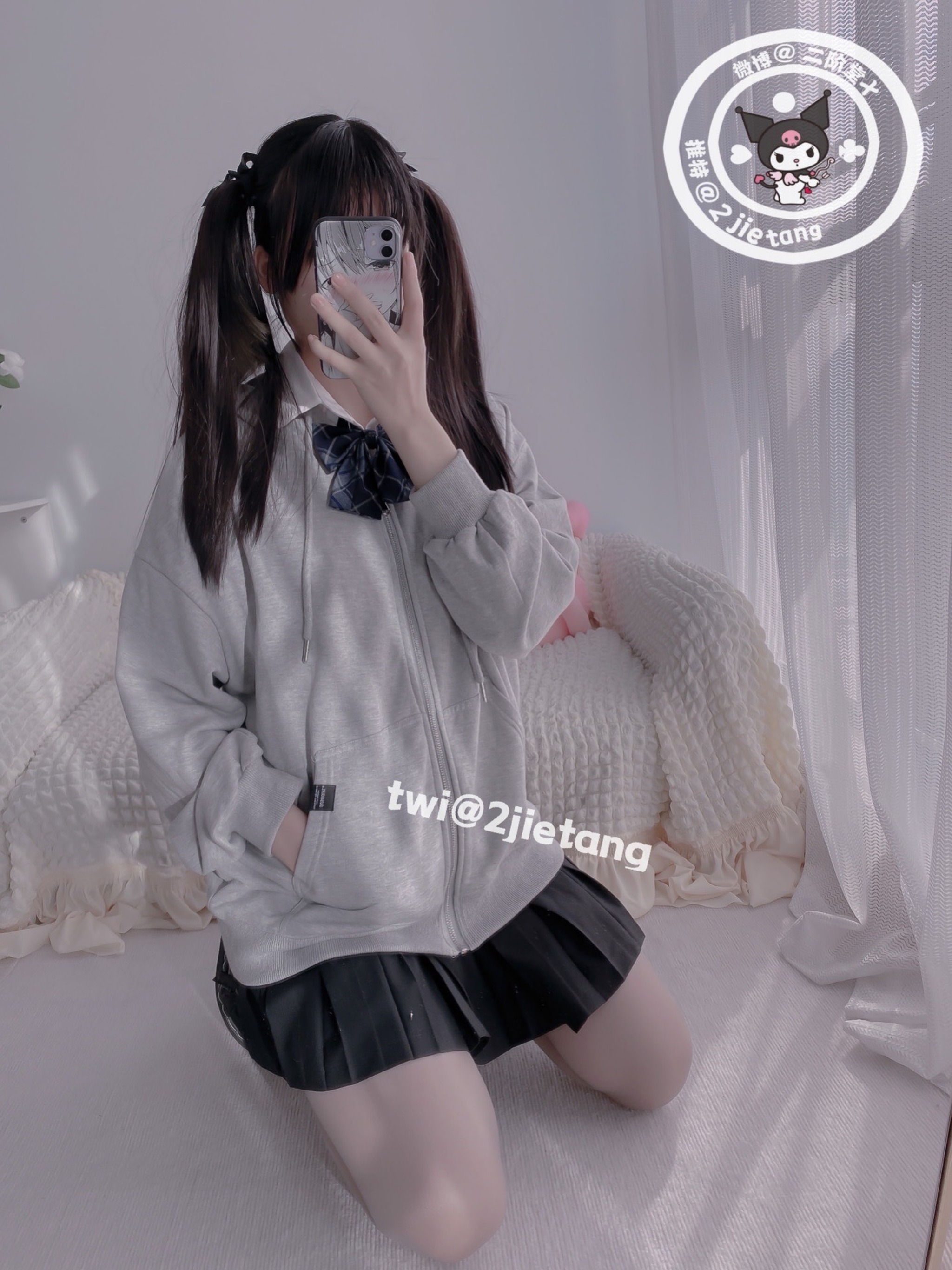 图片[1]-二阶堂 (宅绘子) – NO.019 灰色外套[105P]-XikXak
